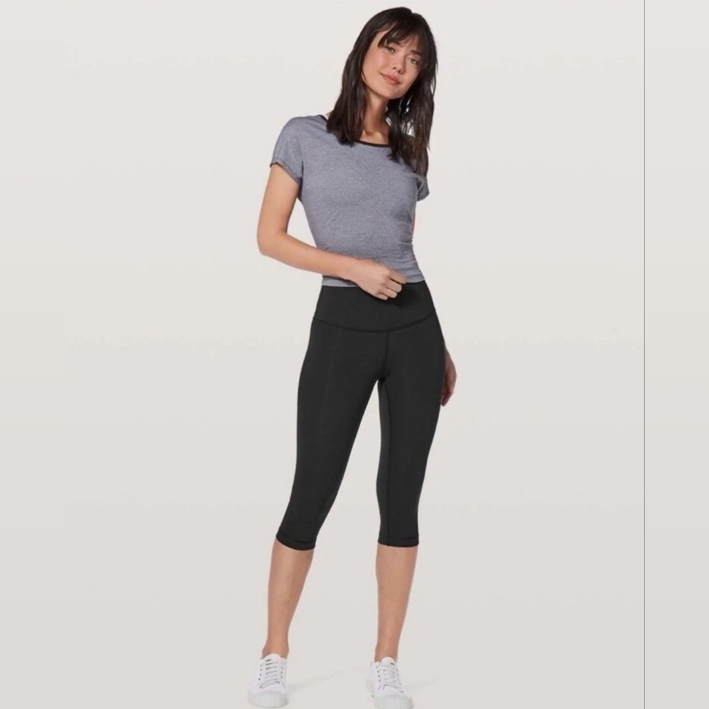🌷Lululemon Athletica Black Cropped Performance Capris🌷size:12